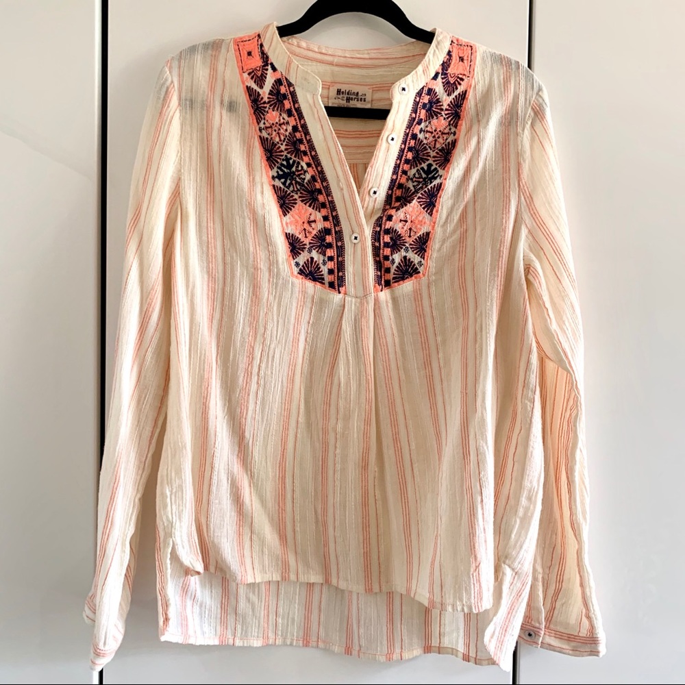 🍊LIKE NEW🍊 Anthropologie Embroidered Blouse